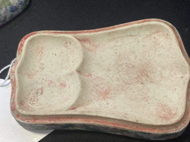 古玩陶瓷民國 瓷硯臺真品鑒賞圖