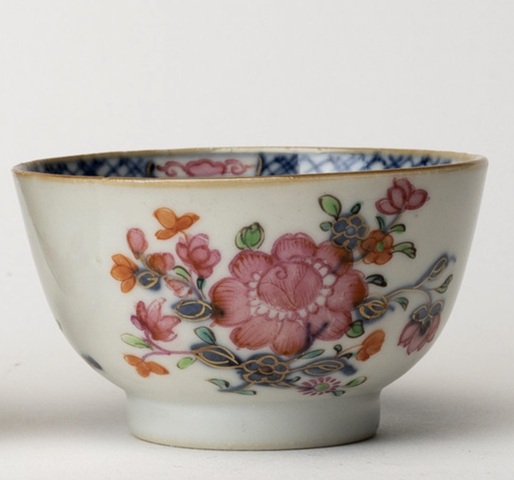 古玩陶瓷清乾隆 廣彩杯真品鑒賞圖