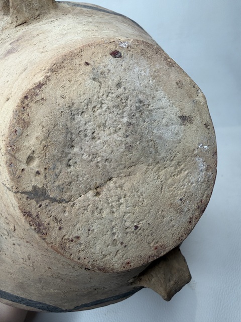 古玩陶瓷馬家窯·馬廠類型折線回紋雙耳壺真品鑒賞圖