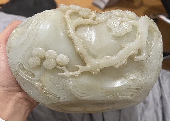 古玩玉器玉杯真品鑒賞圖