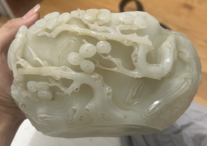 古玩玉器玉杯真品鑒賞圖