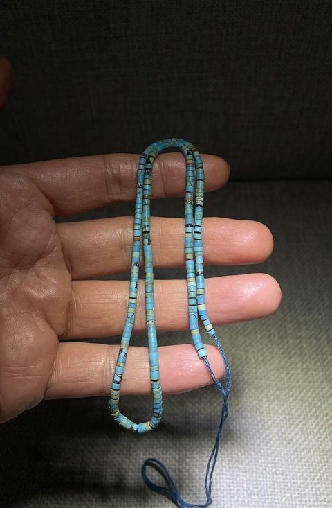 古玩玉器漢代.松石珠串 (藍(lán)色品級更高)拍賣，當(dāng)前價格0元