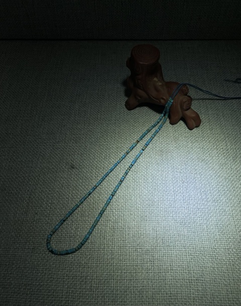 古玩玉器漢代.松石珠串 (藍(lán)色品級更高)拍賣，當(dāng)前價格0元