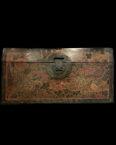 古玩雜項漆箱真品鑒賞圖