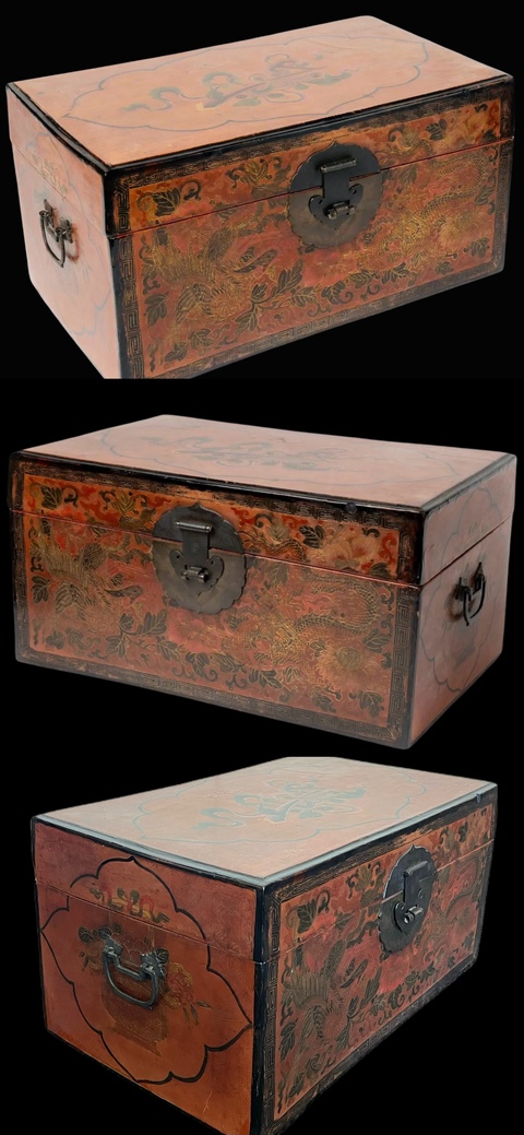 古玩雜項漆箱真品鑒賞圖