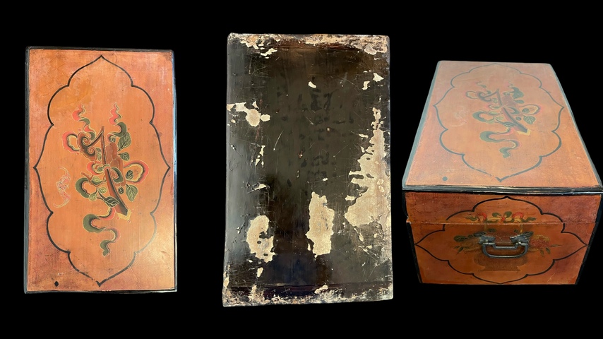 古玩雜項漆箱真品鑒賞圖