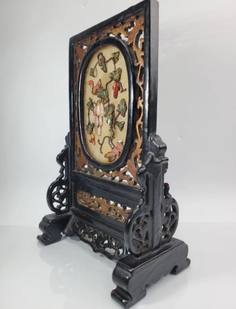 古玩雜項臺屏真品鑒賞圖