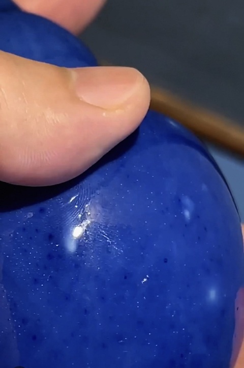 古玩陶瓷藍釉葫蘆真品鑒賞圖