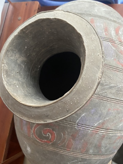 古玩陶瓷灰陶繭式壺真品鑒賞圖