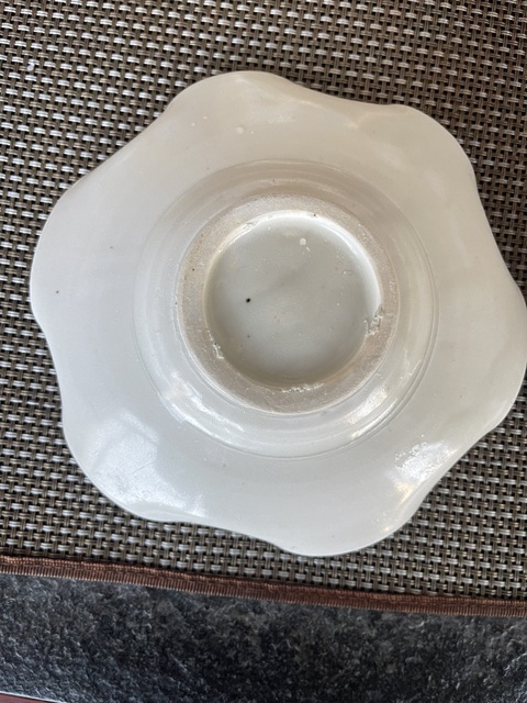 古玩陶瓷邢窯白瓷盞和托真品鑒賞圖