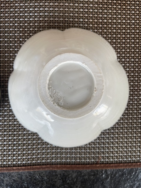 古玩陶瓷邢窯白瓷盞和托真品鑒賞圖