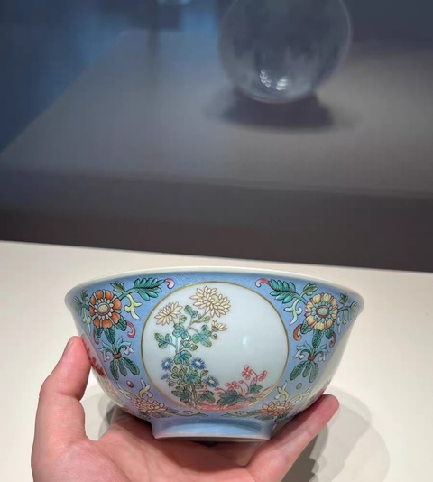 古玩陶瓷粉彩八大膳碗之一真品鑒賞圖