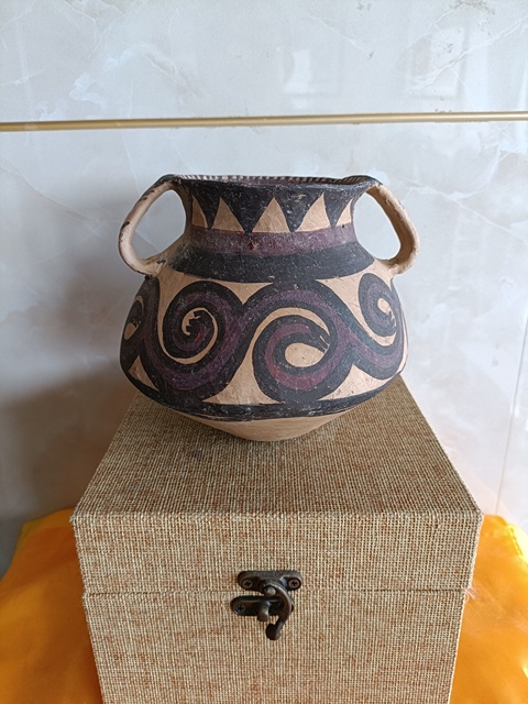 古玩陶瓷館藏級珍品馬家窯·馬廠類型雙系罐拍賣，當前價格5800元