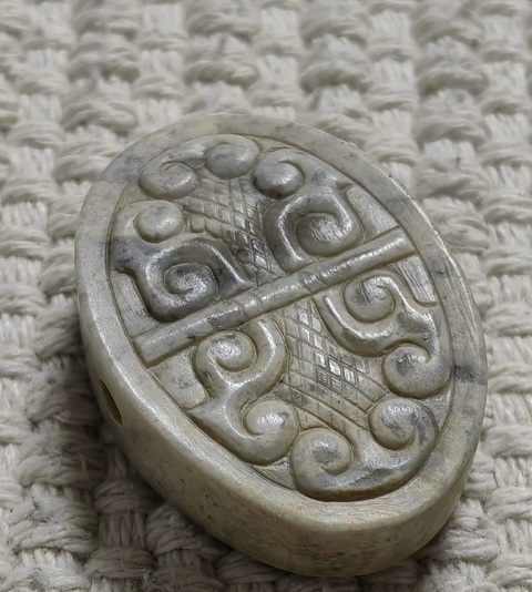 古玩玉器仿古玉勒子真品鑒賞圖