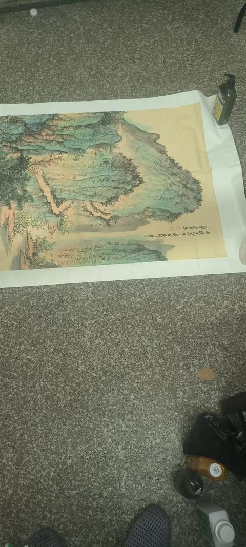 古玩字畫雨后花更紅真品鑒賞圖