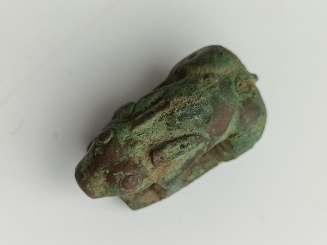 古玩銅器銅兔真品鑒賞圖