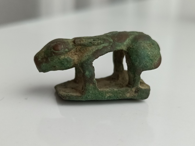 古玩銅器銅兔真品鑒賞圖