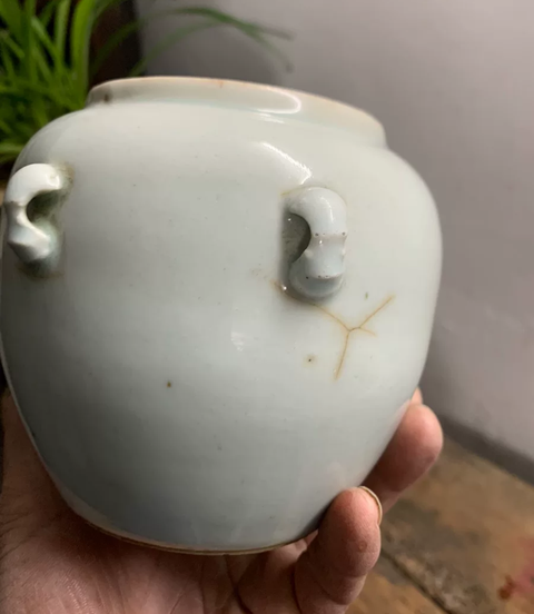 古玩陶瓷四系罐真品鑒賞圖