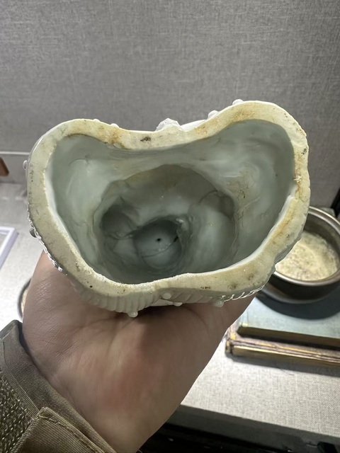 古玩陶瓷白釉瓷塑真品鑒賞圖