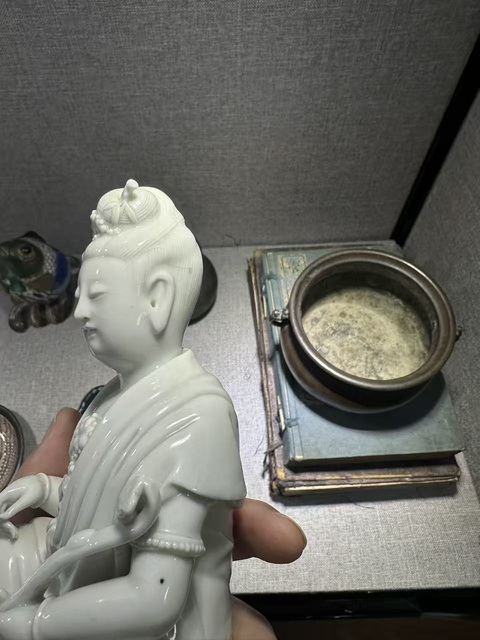 古玩陶瓷白釉瓷塑真品鑒賞圖