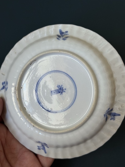 古玩陶瓷清·康熙鯉桂鰱鳙蟹藻紋青花盤拍賣，當前價格1500元