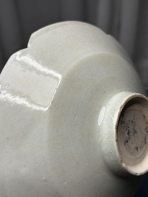 古玩陶瓷湖田窯青白釉刻花葵口盤拍賣，當前價格6666元