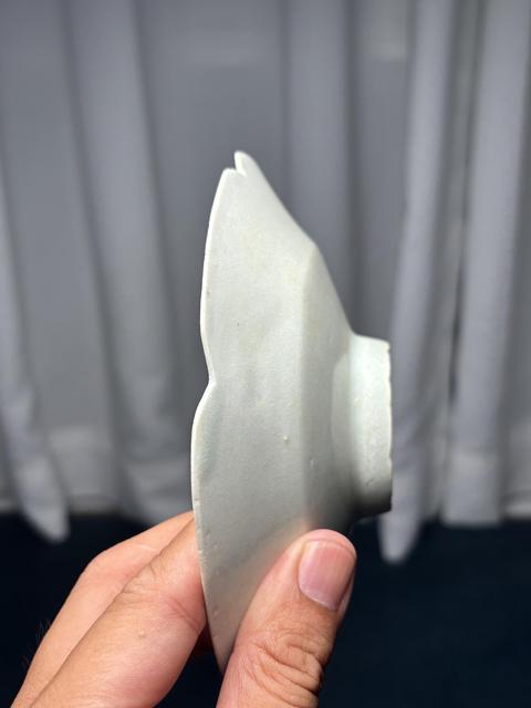 古玩陶瓷湖田窯青白釉刻花葵口盤拍賣，當前價格6666元