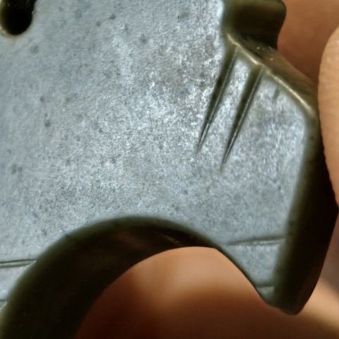 古玩玉器地方玉雕“斧形器”真品鑒賞圖