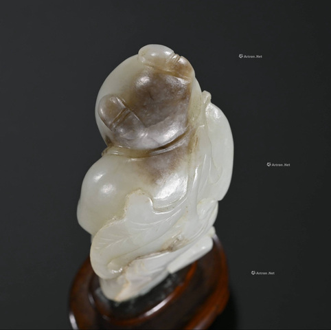 古玩玉器和田玉雕“如意童子”真品鑒賞圖