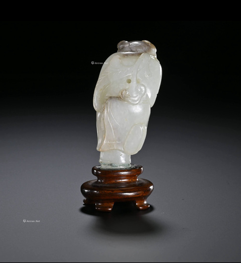 古玩玉器和田玉雕“如意童子”真品鑒賞圖