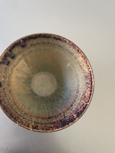 古玩陶瓷吉州窯窯變釉茶盞真品鑒賞圖