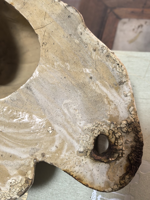 古玩陶瓷磁州窯壁掛真品鑒賞圖