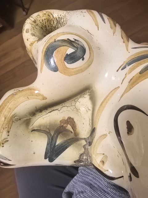 古玩陶瓷磁州窯壁掛真品鑒賞圖