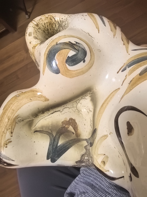 古玩陶瓷磁州窯壁掛真品鑒賞圖