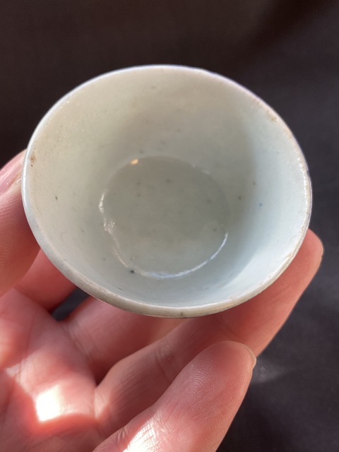 古玩陶瓷囍字紋杯真品鑒賞圖