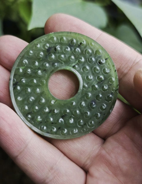 古玩玉器和田玉雕“谷紋璧”真品鑒賞圖