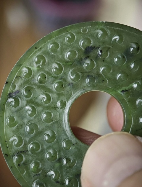 古玩玉器和田玉雕“谷紋璧”真品鑒賞圖