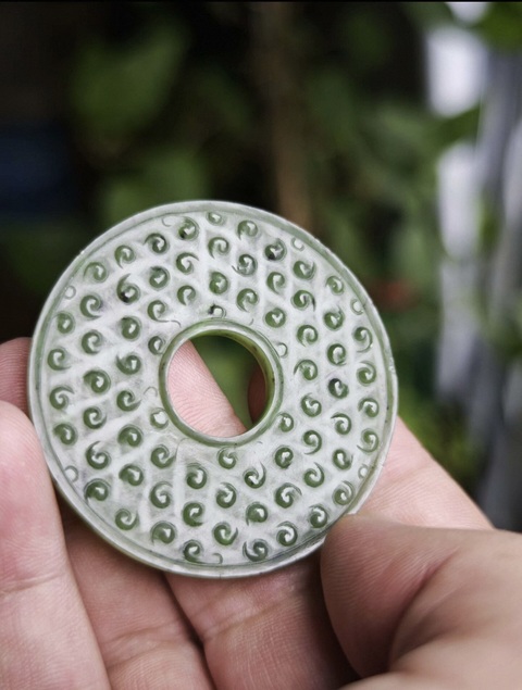 古玩玉器和田玉雕“谷紋璧”真品鑒賞圖