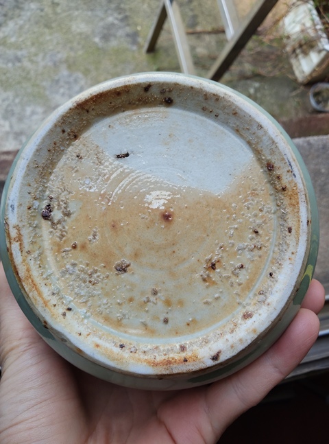 古玩陶瓷豆青釉香爐真品鑒賞圖