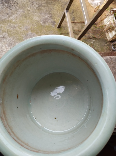 古玩陶瓷豆青釉香爐真品鑒賞圖