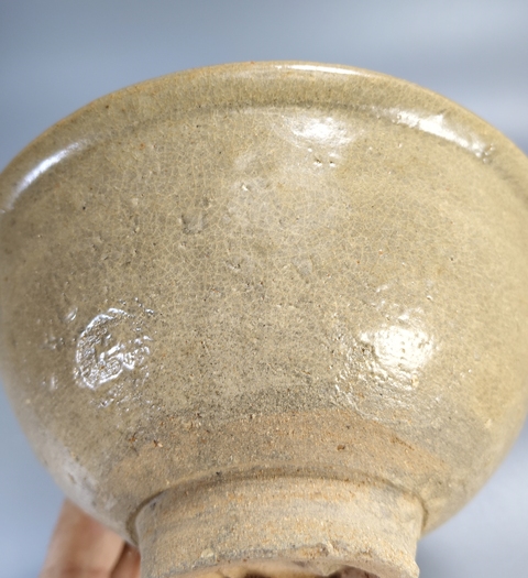 古玩陶瓷龍泉青瓷唇口碗真品鑒賞圖