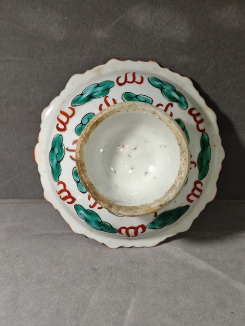 古玩陶瓷龍紋高足盤真品鑒賞圖