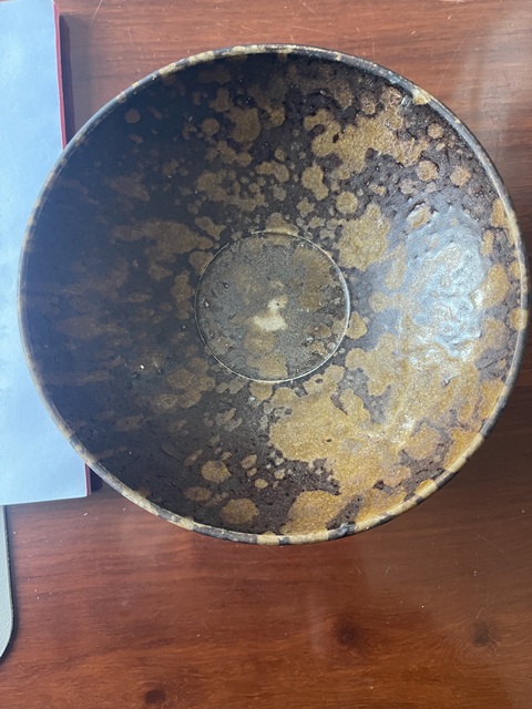 古玩陶瓷吉州窯玳瑁斑紋茶盞真品鑒賞圖