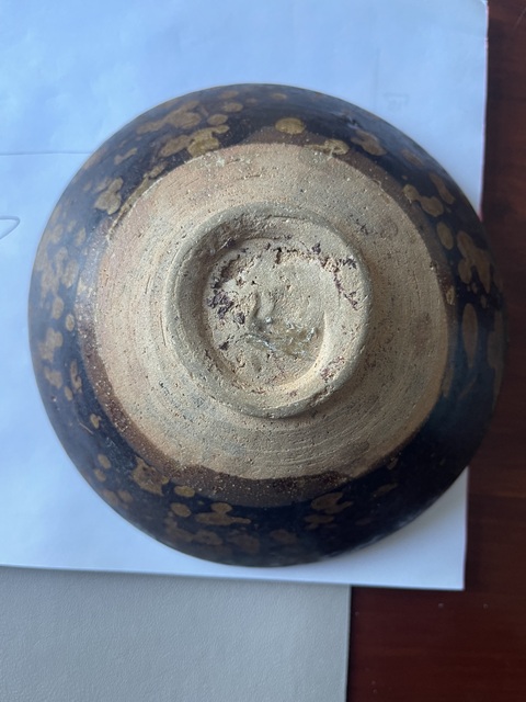 古玩陶瓷吉州窯玳瑁斑紋茶盞真品鑒賞圖