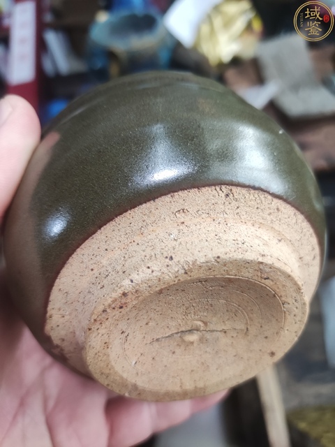 古玩陶瓷茶葉末釉香爐真品鑒賞圖