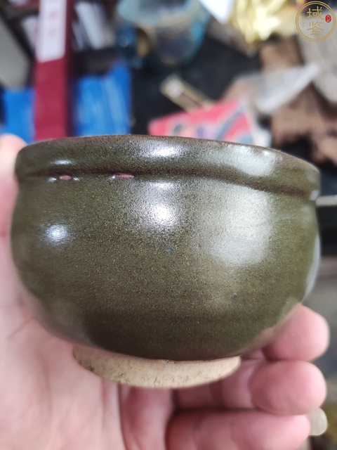 古玩陶瓷茶葉末釉香爐真品鑒賞圖