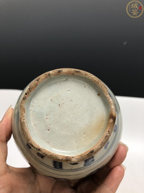 古玩陶瓷萬歷·青花菊花紋罐拍賣，當前價格3800元