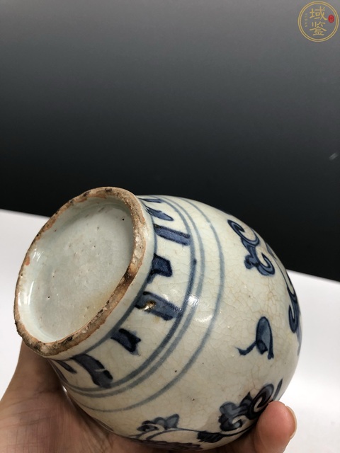 古玩陶瓷萬歷·青花菊花紋罐拍賣，當前價格3800元