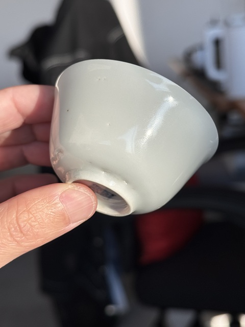 古玩陶瓷正德白釉杯真品鑒賞圖