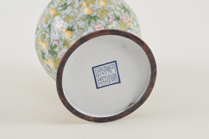 古玩陶瓷葫蘆紋蓋罐真品鑒賞圖